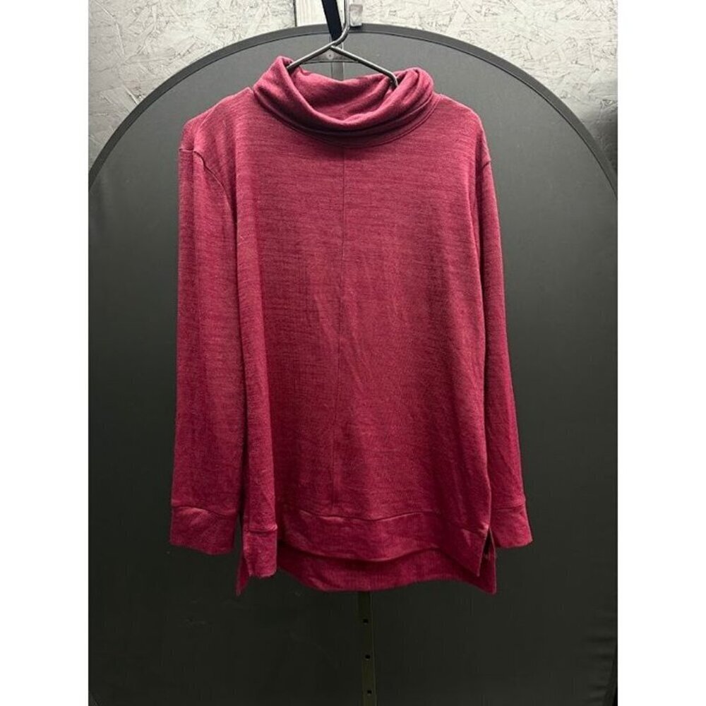 A New Day Maroon Cowl Neck Long Sleeve